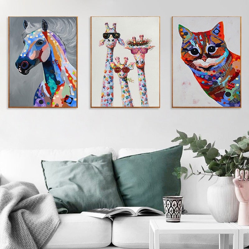Alma | Buntes Tierlein Canvas