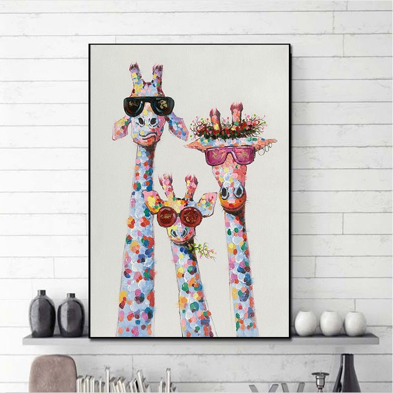 Alma | Buntes Tierlein Canvas