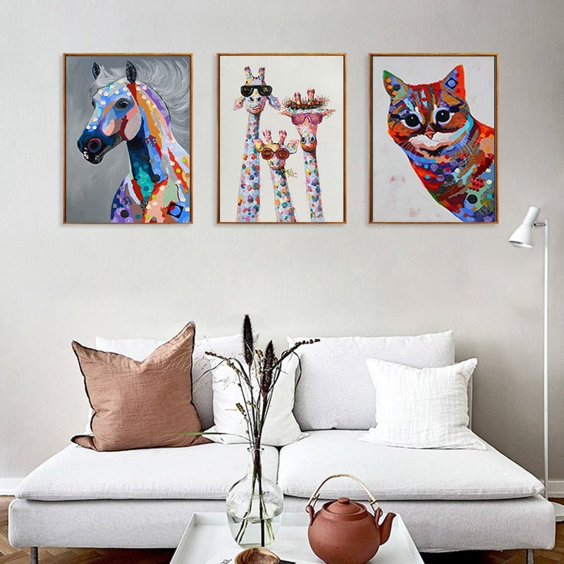 Alma | Buntes Tierlein Canvas
