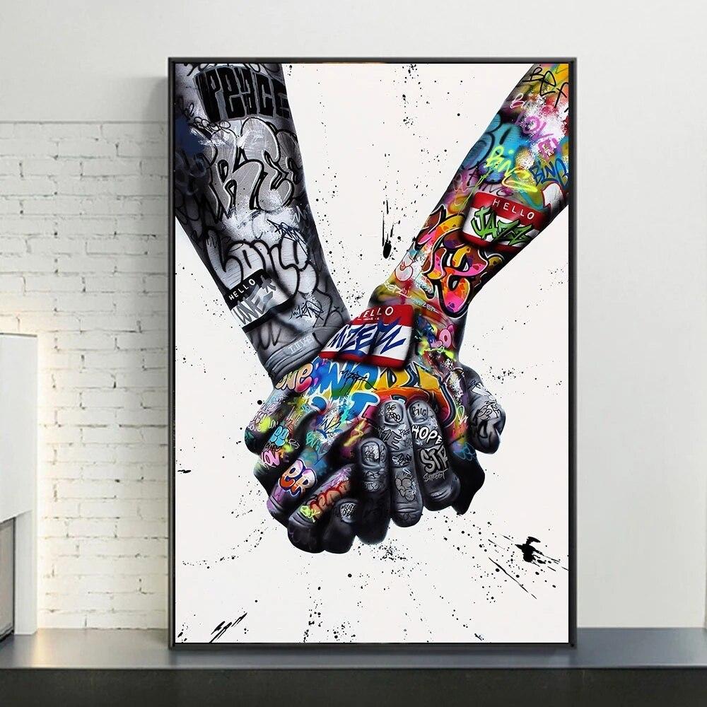 Lyna | Leinwand Hand in Hand