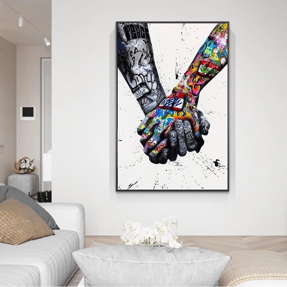 Lyna | Leinwand Hand in Hand