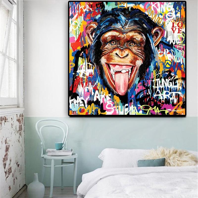 Arya | Street Art Monkey Canvas