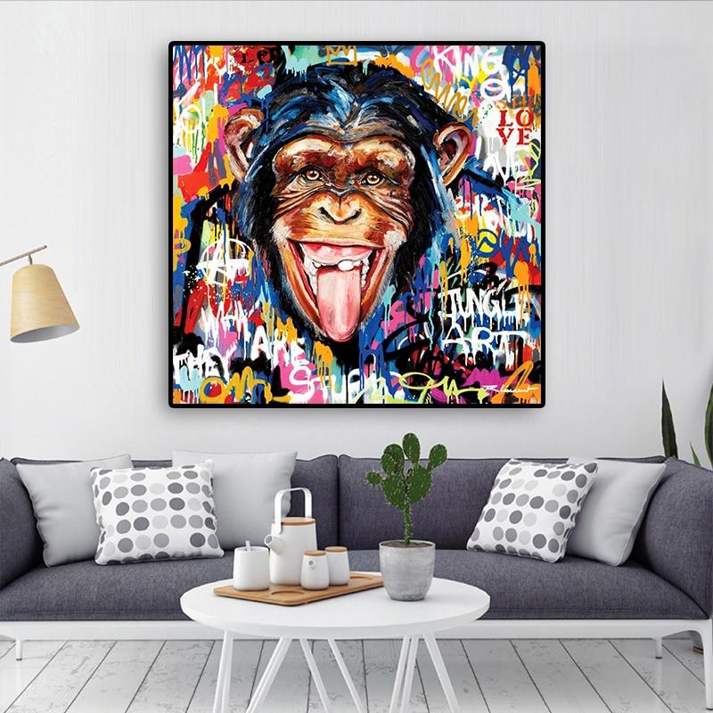 Arya | Street Art Monkey Canvas