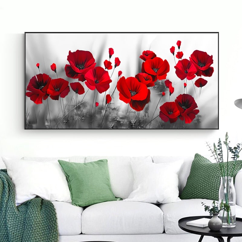 Giulia | Mohnblumen-Leinwand