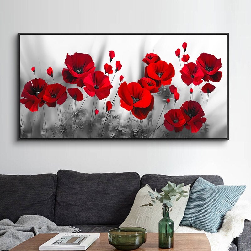Giulia | Mohnblumen-Leinwand