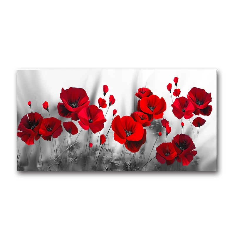 Giulia | Mohnblumen-Leinwand