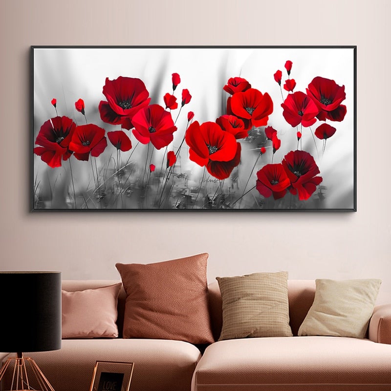 Giulia | Mohnblumen-Leinwand
