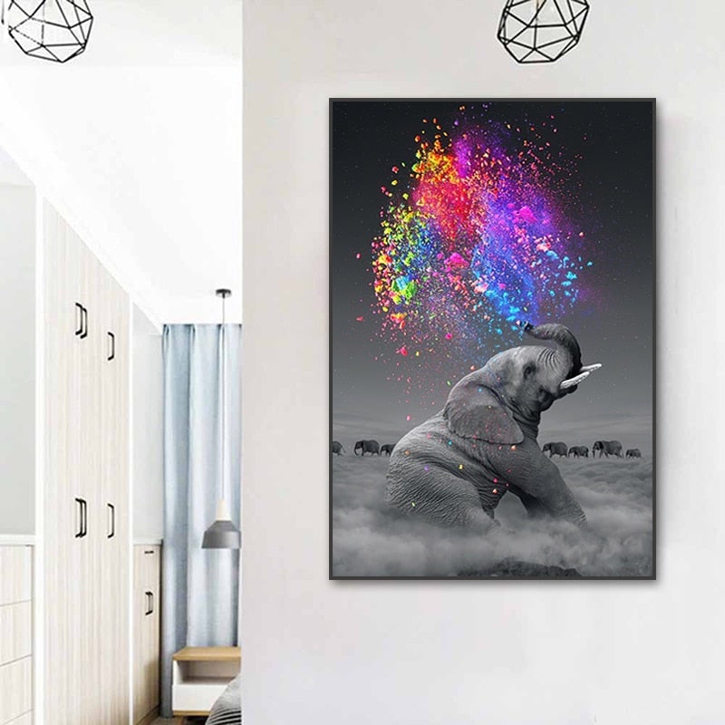 Anaïs | Elefant Pop Art Leinwand