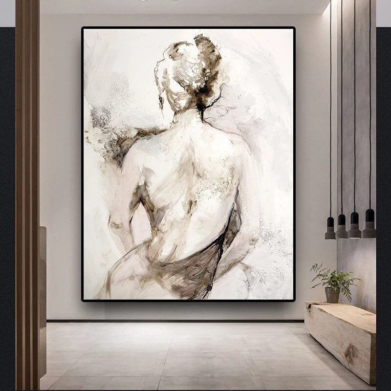 Olivia | Frau von Hinten Gemälde