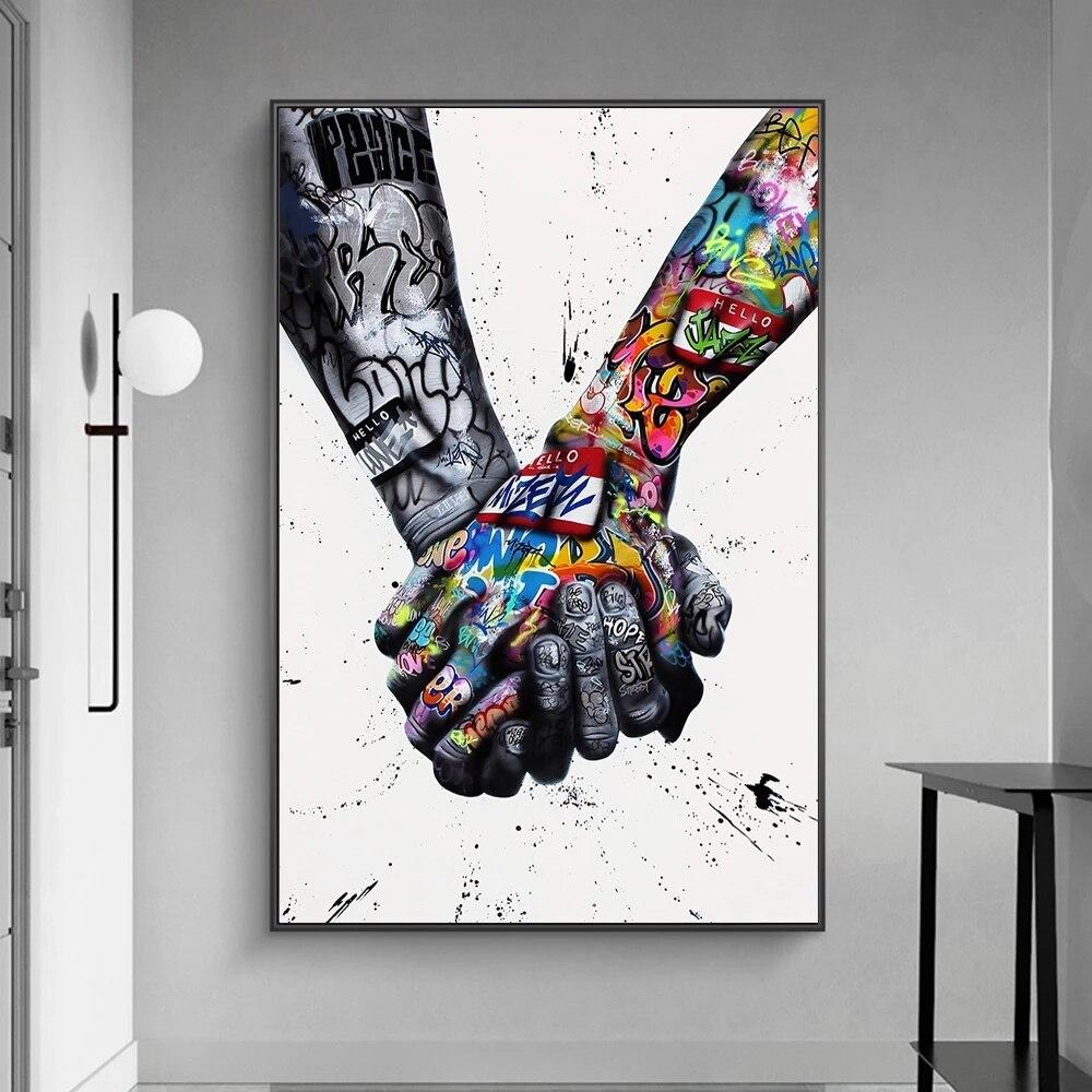 Lyna | Leinwand Hand in Hand