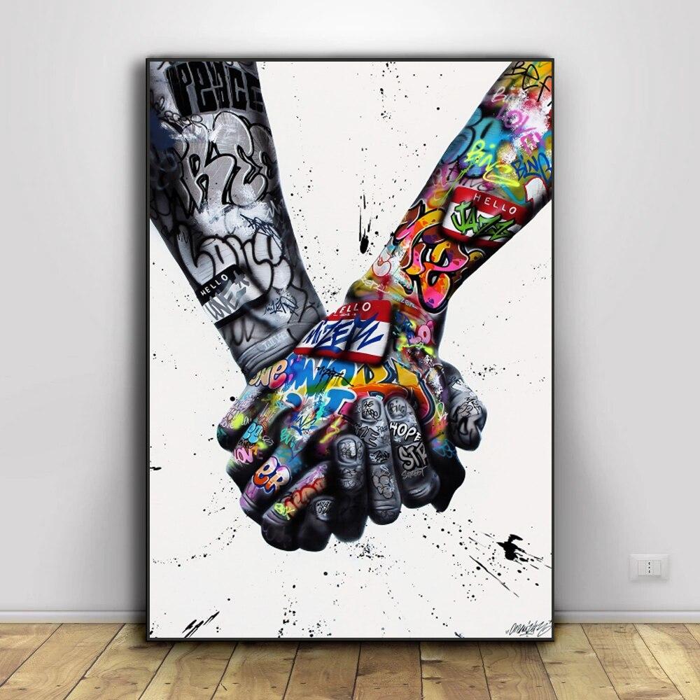 Lyna | Leinwand Hand in Hand