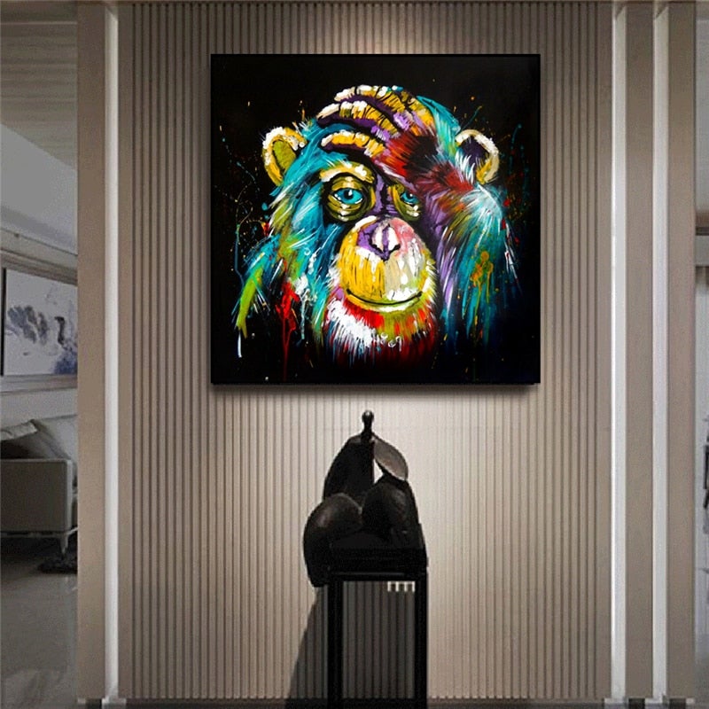 Roxane | Pop Art Affe Leinwand