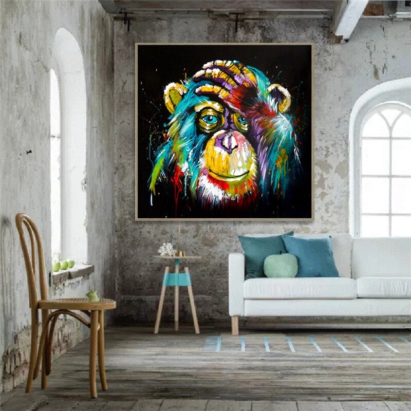 Roxane | Pop Art Affe Leinwand