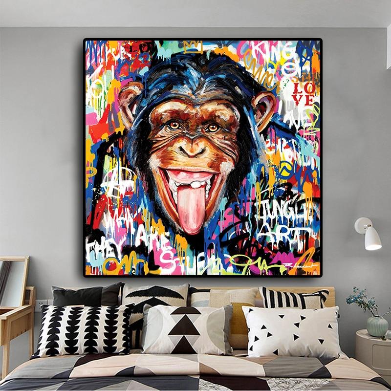 Arya | Street Art Monkey Canvas